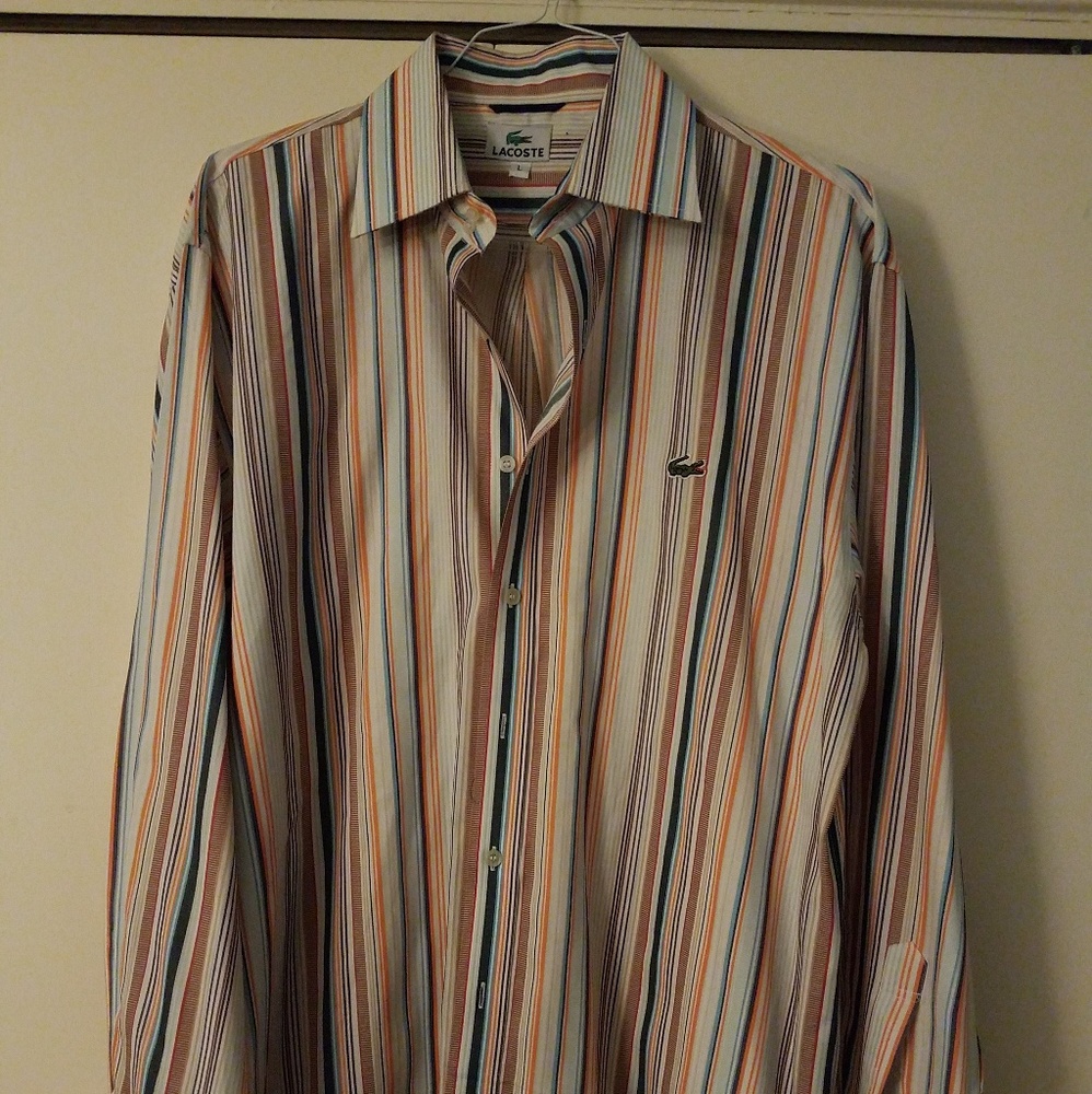Lacoste-Multicolor Large Button down dress shirt